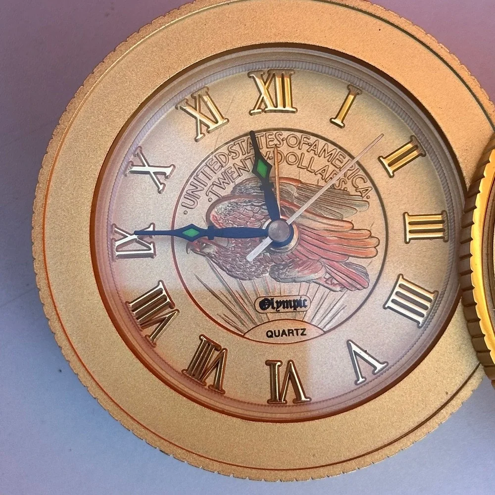 Vintage Olympic Santa Clara County United States Twenty-Dollar Coin Quartz Clock